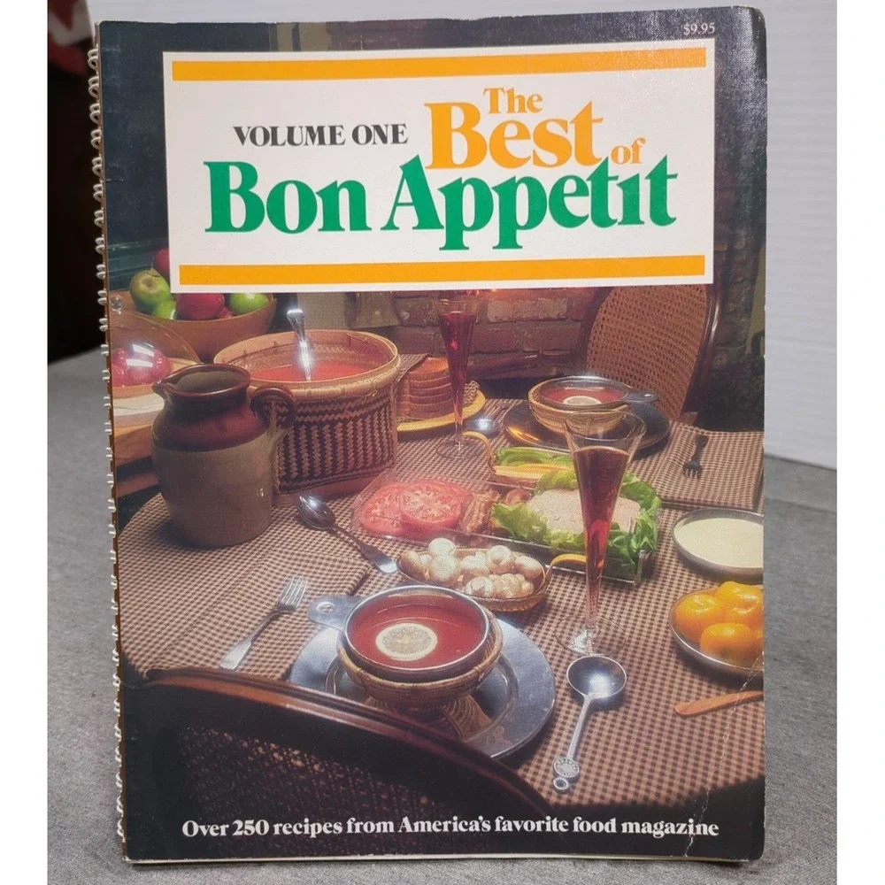 1985 The Best of Bon Appetit Volume One Vintage Cookbook Spiral Bound 250 Recipe